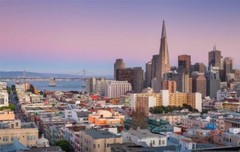 SAN FRANCISCO CALIFORNIA SKYLINE GLOSSY POSTER PICTURE PHOTO PRINT aerial 3750