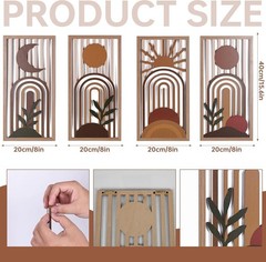 Vibrant Modern Wall Art Set – Terracotta & Burnt Orange for Home Styling
