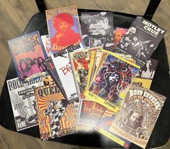 Rock Posters Wall Collage Kit 4×6 Music Rock 60s 70s 80s NIB 50 Pieces Retro