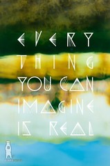 Everything You Can Imagine is Real, Inspirational Quote Posters, Typography Art