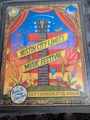 Austin City Limits 2004 Marc Burkhardt LE Music Festival Event Poster 22×28