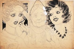 Three Stages of Life by Nell Brinkley – 1910s Art Nouveau Illustration Print