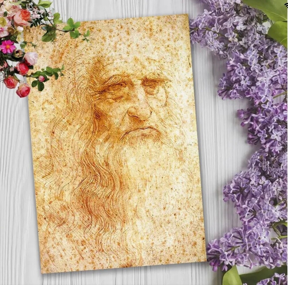 Canvas Wall Art LEONARDO DA VINCI SELF PORTRAIT 12 x 18 438
