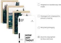 Transform Your Space with 3 Unframed Nature Posters – Scenic Mountain Landscapes