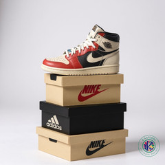 Sneakerhead Canvas Wall Art – Red Floater Frame – 16×20 – Air Jordan Shoe Boxes