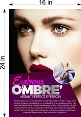 Permanent 32 Photo-Realistic Paper Poster Matte Non-Laminate Ombre Eye Vertical