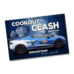 2025 Racing Cookout Clash Official Corvette Pace Car 24×36 or 11×17 In Poster