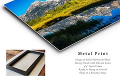 Grand Teton Metal Print: Wyoming Rocky Mountain Autumn Landscape Wall Art