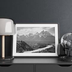 Ansel Adams The Tetons and the Snake River, Grand Teton National Park Art Print