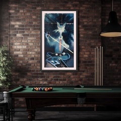 The Cat From The Wrong Side Of The Tracks | Midnight Paintings Framed Art Print