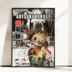 Katsuki Bakugo Awakening Poster My Hero Academia Sparks Art Print MHA Decor