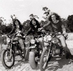 Led Zeppelin Ride Motorcycles in Australia Plant Bonham Page Photo Print Poster