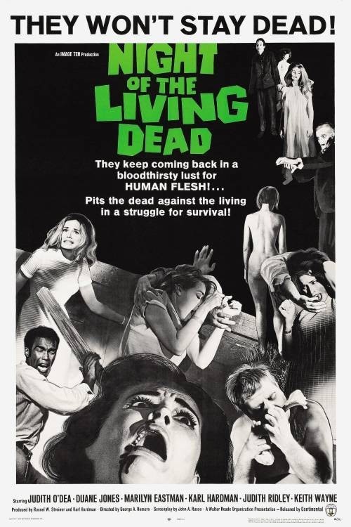 Night of the Living Dead 1968 27″x40″ One Sheet Poster Size Movie Zombie Horror