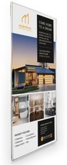 Workshop Series 20″ x 30″ Clear Acrylic Poster Pocket Wall Hanger Side Insert