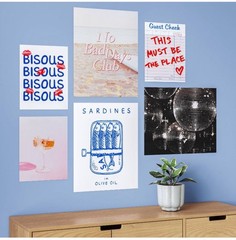 20″ x 16″ 6pc Foodie Party Wall Art Set Poster Prints – Room Essentials™