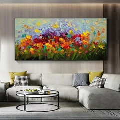 Abstract Colorful Flower Canvas Painting Canvas Wall Art Canvas Mural Home Decor