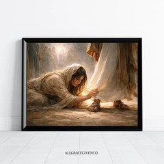 Woman Healed by Faith Christian Wall Art | Touching the Hem of Jesus’ Garment