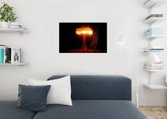 Nuclear Detonation Test Nevada 1957 Photo Art Print Poster 24×36 inch