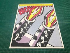 ROY LICHTENSTEIN As I Opened Fire (Triptych) 25″ x 60″ Poster 1997 Pop Art Multi