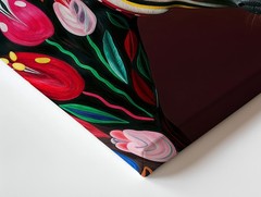 Vibrant Floral Zebra Canvas Wall Art Animal Wildlife Home Decor Painting Print