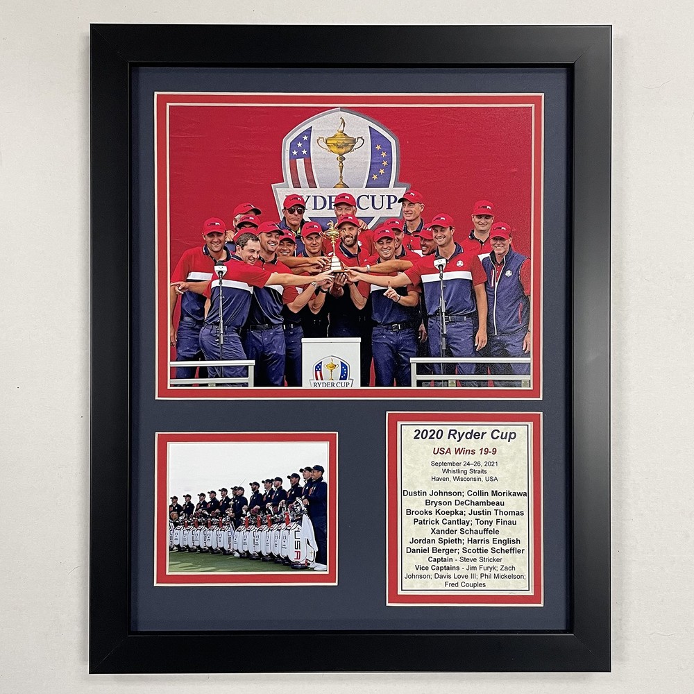 2020 Ryder Cup (Played in 2021) | USA Champs | 12″x15″ Framed Photo Collage