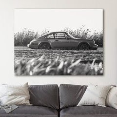 Vintage Porsche 911 Classic Sports Cars Canvas Wall Art Print