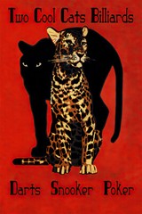 Leopard Pool Billiards Darts Poker Art Wall Indoor Room Poster – POSTER 20×30