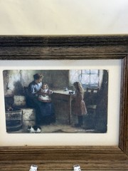 Set of 3 Framed Tuck Postcards Victorian Home Decor Art VTG