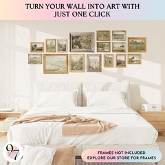 97 Decor Large 11×14 French Country Wall Art Decor – Vintage Wall Art Prints, Fa