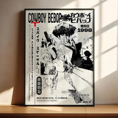 Cowboy Bebop Anime Poster Spike Spiegel Wall Art Print Room Decor Gift
