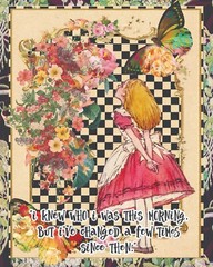 Alice in Wonderland Art, Alice Prints, Wall Art with Quotes, 8×10″ Print #AQ69