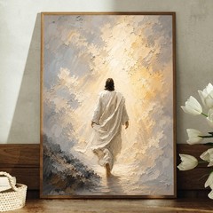 Risen Jesus Walking into the Light Canvas Print Christian Wall Art Gift