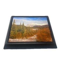 Mountain Landscape Framed Print 17.5 x 14.5 in Black Frame Wall Art
