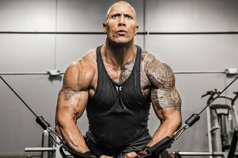Dwayne Johnson The Rock Workout Fitness Motivation Poster (20×30) inches