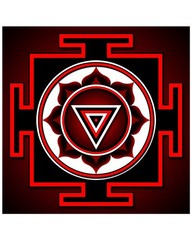 Kali Yantra Poster – Spiritual Yoga Meditation Poster – Unisex