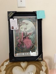 Sapna Shah Black Framed The Reader Skeleton Wall Hanging Picture