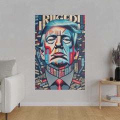 «The System Is Rigged» Vertical 32×48 Canvas Art Wall Decor