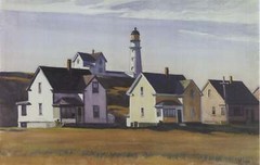 EDWARD HOPPER Lighthouse Village 17″ x 17.75″ Offset Lithograph 2009 Realism