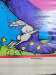 Little People Blacklight Poster Print ‘H’ Recipe For Love Gary Patterson Purple