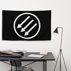 Large Iron Front Flag Three Arrows Flag Iron Front Banner 1 Sided