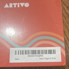 Artivo Peach Collage Kit Print Set 50 4×6 Matte Cardstock Collage, Peach