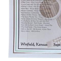 1998 Walnut Valley Festival Poster National Flat Picking Championships