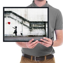 Canvas Print Painting Picture Wall Art Home Decor Banksy Grafitti Girl Abstract