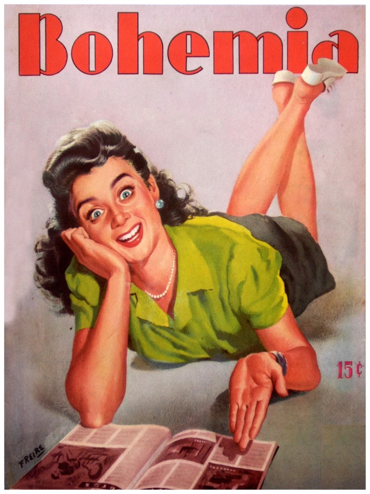 Wall Quality Decor Poster.Room art.Bohemia cover.Girl looking happy.6876