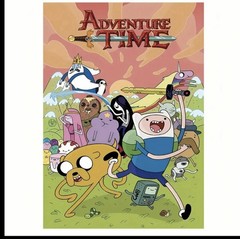 Adventure Time Tv Show Poster 12×18 Inches Canvas Material Unframed!