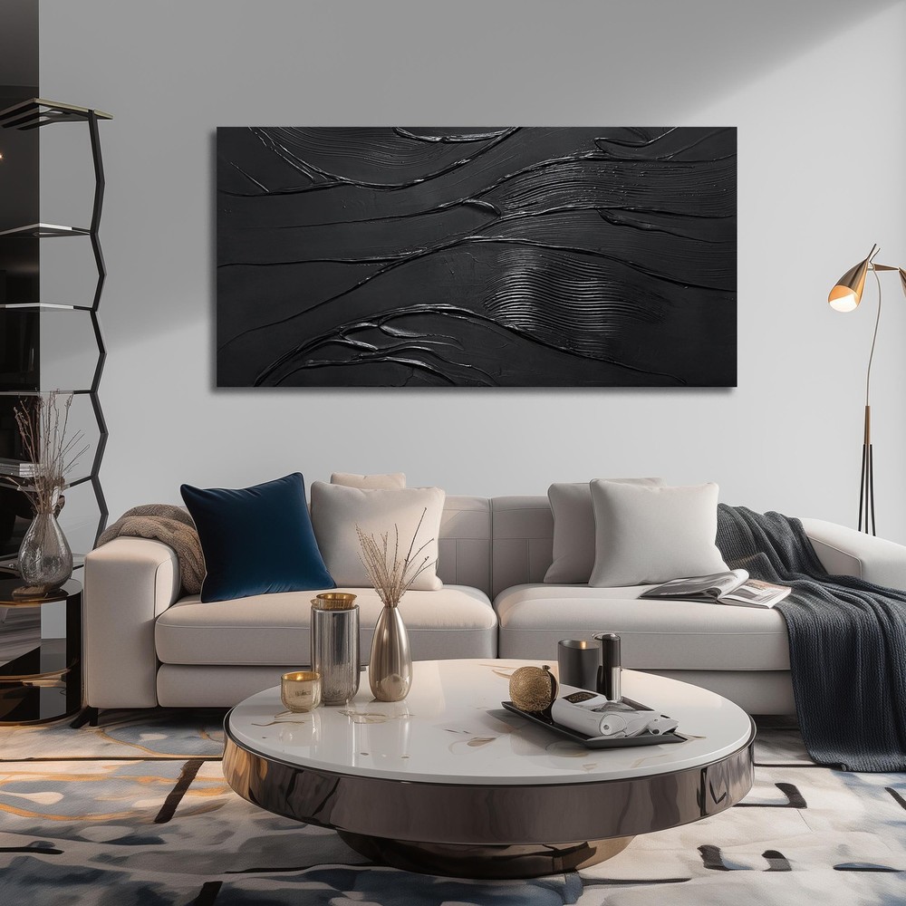 Modern Wall Decor For Bedroom Abstract Hand-Painted Oil Painting For Living R…