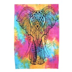 Elephant MultiColor Poster Tapestry Indian Mandala Wall Hanging Hippie DecorGift