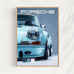 Porsche 911 Classic Color Series Modern Automotive Poster