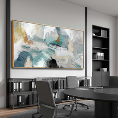 Large Hand-Painted Canvas Art for Minimalist Home Decor – 30×60 Inch