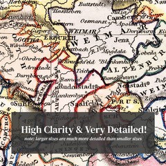 Old Map of Germany 1832 – Vintage Germany Art Wall Decor